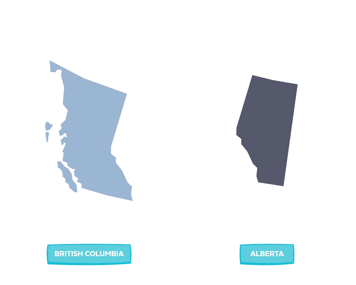 SIMPLE CANADA MAP (svg Bundle, Simplified Map, Simple Map of Canada Svg ...