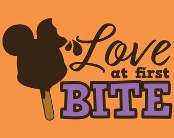 Love at First Bite WDW snacks svg for Cricut/Silhouette, perfect for vacation shirts