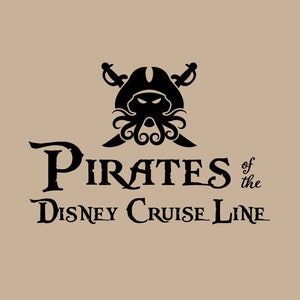 DCL Pirates svg for Cricut/Silhouette, perfect for cruise vacation shirts