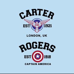 Logo Carter & Rogers hero svg dla Cricut/Silhouette, idealne na koszulki wakacyjne