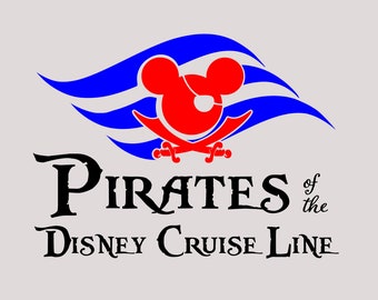 DCL Pirates svg for Cricut/Silhouette, perfect for cruise vacation shirts