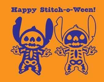 Stitch-o-Ween character svg for Cricut/Silhouette, perfect for vacation shirts