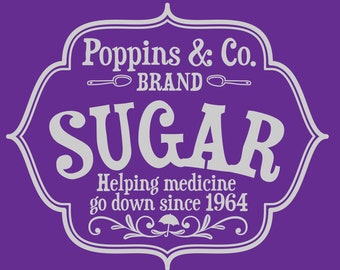 Poppins & Co Sugar svg for Cricut/Silhouette, perfect for vacation shirts