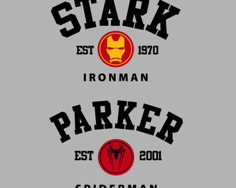 Stark & Parker hero logos svg for Cricut/Silhouette, perfect for vacation shirts