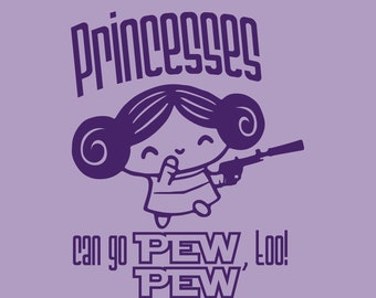 Princesses can go pewpew, too svg for Cricut/Silhouette, perfect for vacation shirts