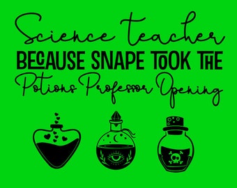 Potions Professor svg for Cricut/Silhouette, perfect for universal vacation shirts