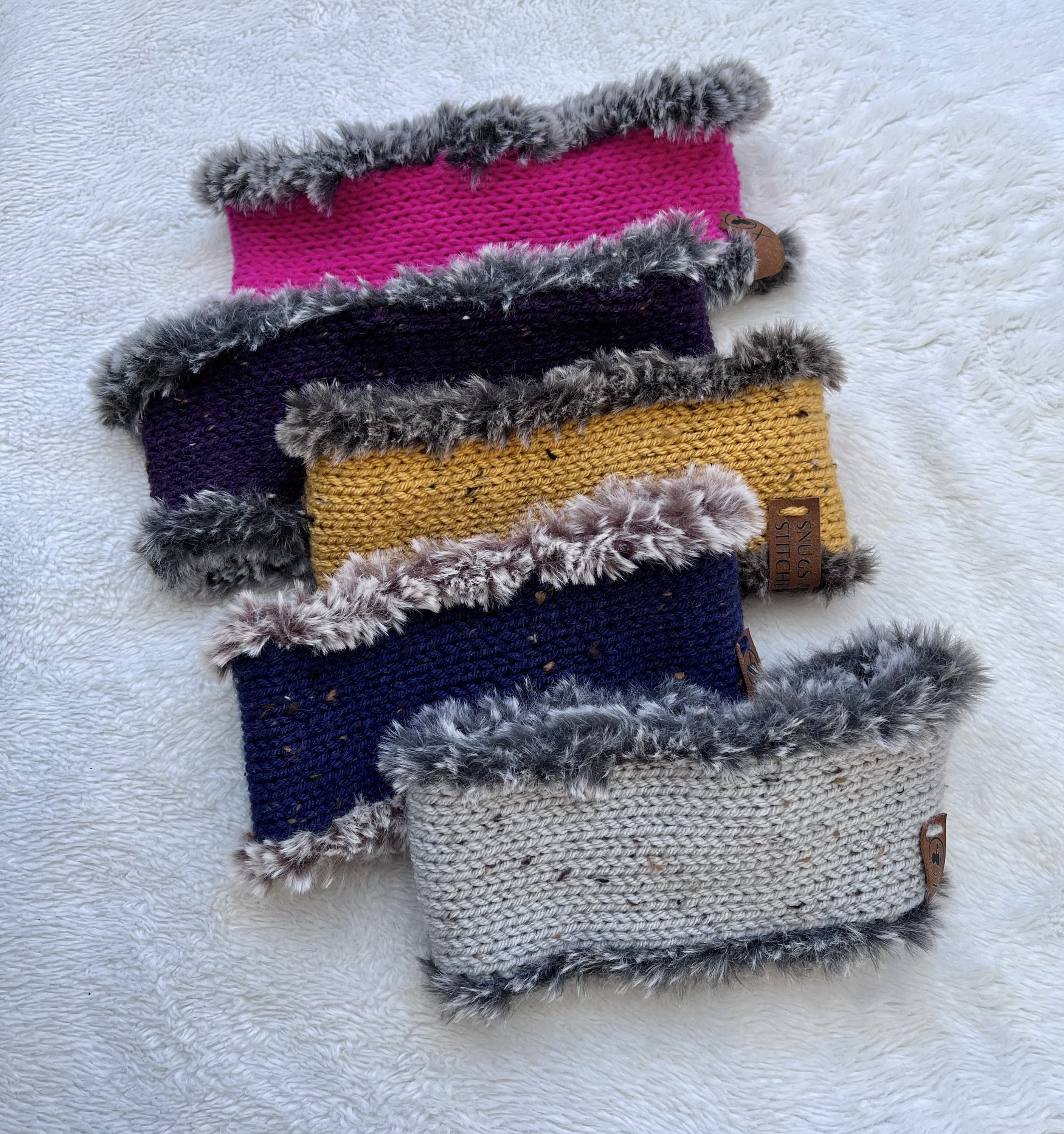 Headband Ear Warmer With Faux Fur Earmuff, Warm Winter 