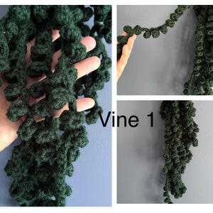 Hanging Plants Crochet Vines, Faux Indoor Plants, Crochet Plant Vines, Fake Plants