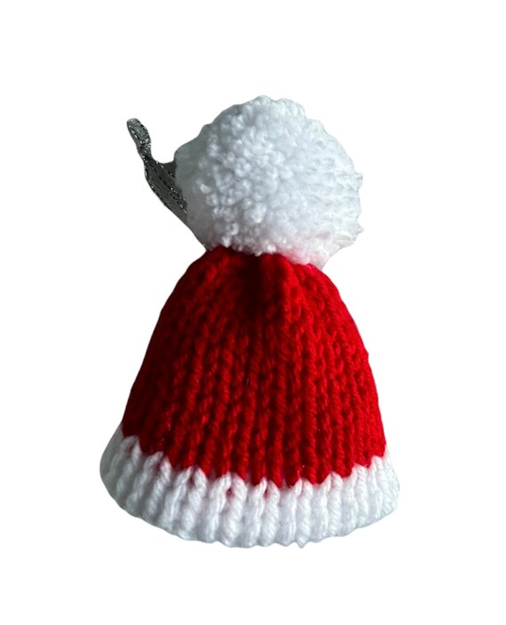 100 Mini Chapeaux De Noël Tricotés - Décoration De Table Et De Bouteilles Pour Fêtes De Fin D'Année - 2