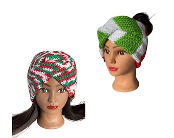Christmas Ear Warmer Headband, Grinch Headband Earmuff, Knit Winter Headband Earwarmer, Custom Christmas Accessories