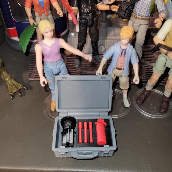 JPキット3アクセサリーは1/18スケールのジュラシックパークフィギュア