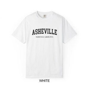 Asheville North Carolina Comfort Colors® T-Shirt | Vintage College Style Asheville NC Tee image 3