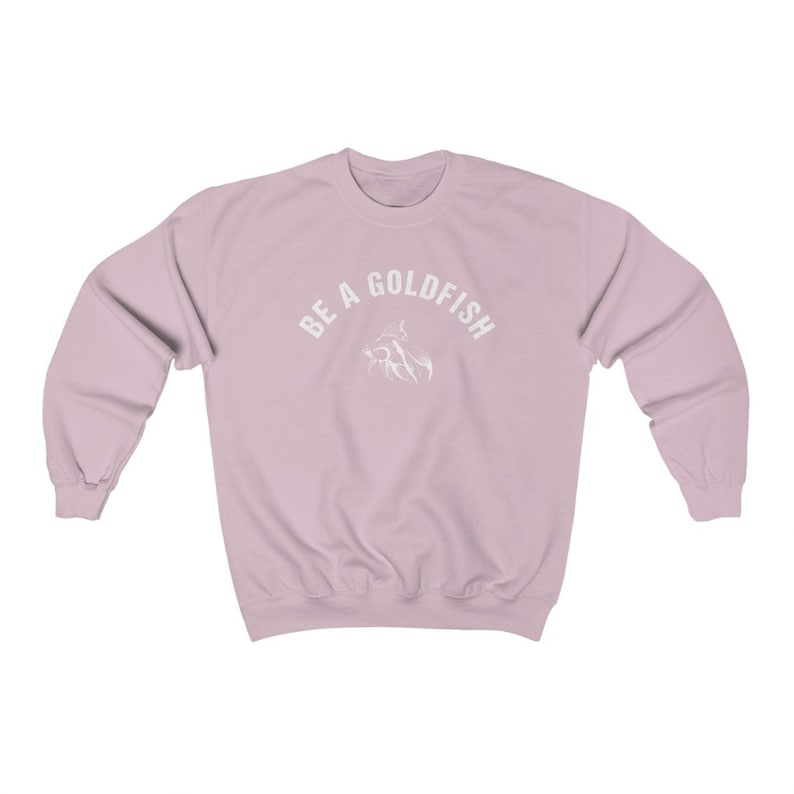 Be a Goldfish" Unisex Crewneck Sweatshirt - Comfortable Gildan Blend for All Occasions image 5