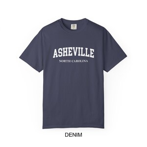 Asheville North Carolina Comfort Colors® T-Shirt | Vintage College Style Asheville NC Tee image 13