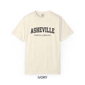 Asheville North Carolina Comfort Colors® T-Shirt | Vintage College Style Asheville NC Tee image 5