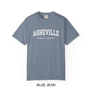 Asheville North Carolina Comfort Colors® T-Shirt | Vintage College Style Asheville NC Tee image 9