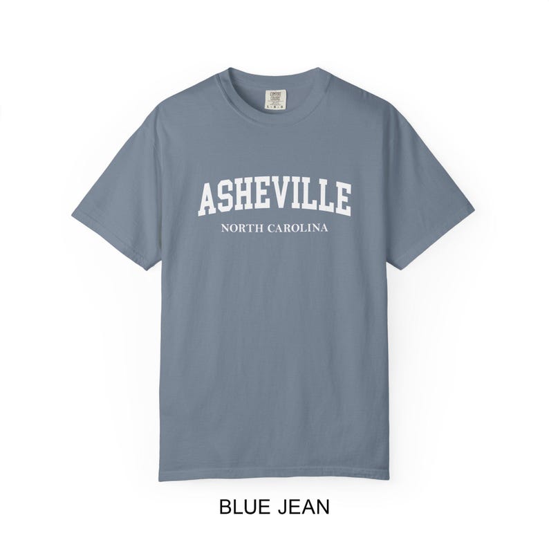 Asheville North Carolina Comfort Colors® T-Shirt | Vintage College Style Asheville NC Tee image 9