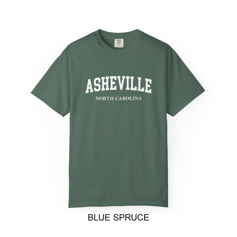 Asheville North Carolina Comfort Colors® T-Shirt | Vintage College Style Asheville NC Tee image 8