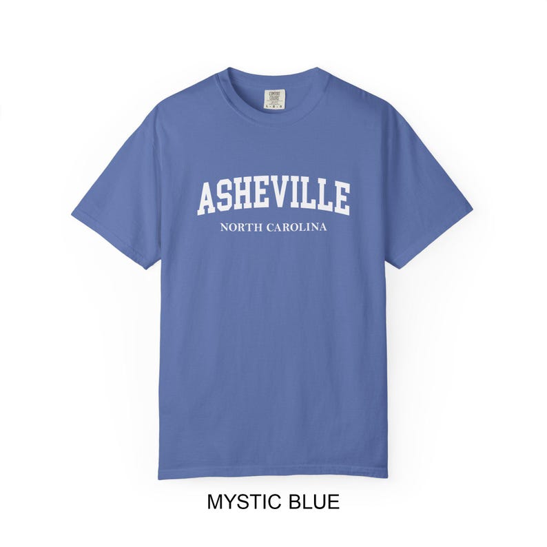 Asheville North Carolina Comfort Colors® T-Shirt | Vintage College Style Asheville NC Tee image 12