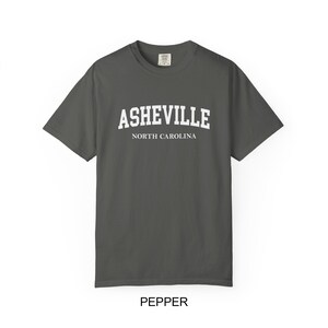 Asheville North Carolina Comfort Colors® T-Shirt | Vintage College Style Asheville NC Tee image 6