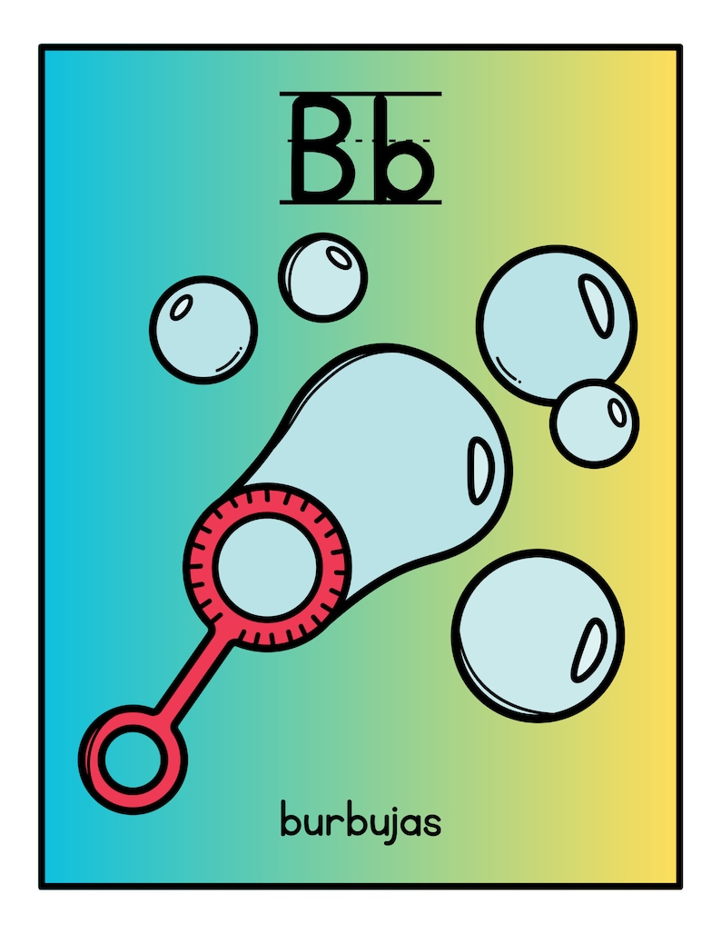 Spanish Alphabet Posters for Homeschool and Classroom Etsy