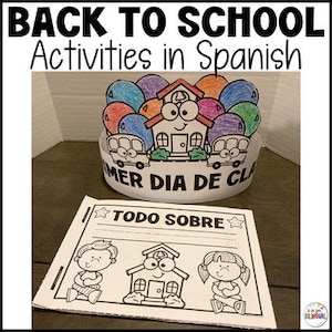 Actividades de regreso a clases en español / Back to School Crown / Back to School Mini Book