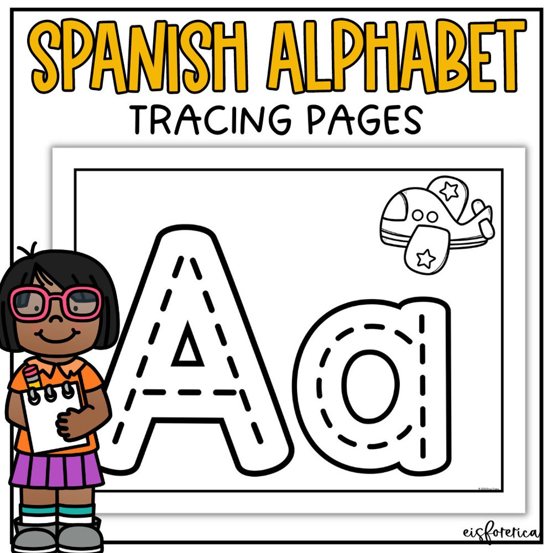 Spanish Alphabet Tracing Pages for Homeschool Preschool Etsy