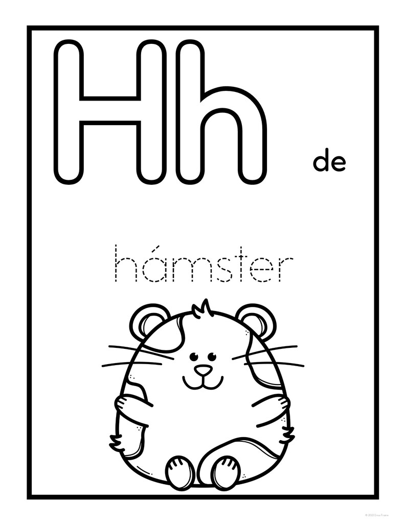 Spanish Alphabet Worksheets for Prek, Kindergarten, and Homeschool