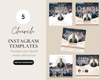 Church Flyer, DIY Flyer Template Design, Worship Church Flyer, Prayer Conference Flyer, Church Service Flyer, Premade Religious Invite Flyer