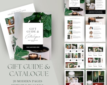 Catalogue / Gift Guide Template INSTANT DOWNLOAD Wholesale catalogue Canva template, Pricing Book, Linesheet Template, Editable
