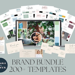Canva Brand Bundle, Business Brand Templates, Editable Marketing Template Bundle, Big Branding Toolkit, Editable Canva Templates