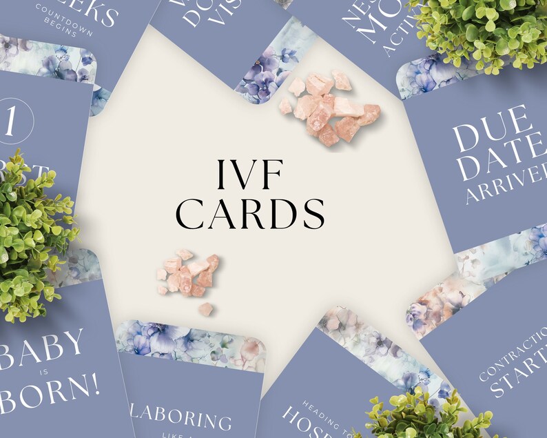 IVF Pregnancy Affirmation Cards Template Canva, Positive Maternity ...