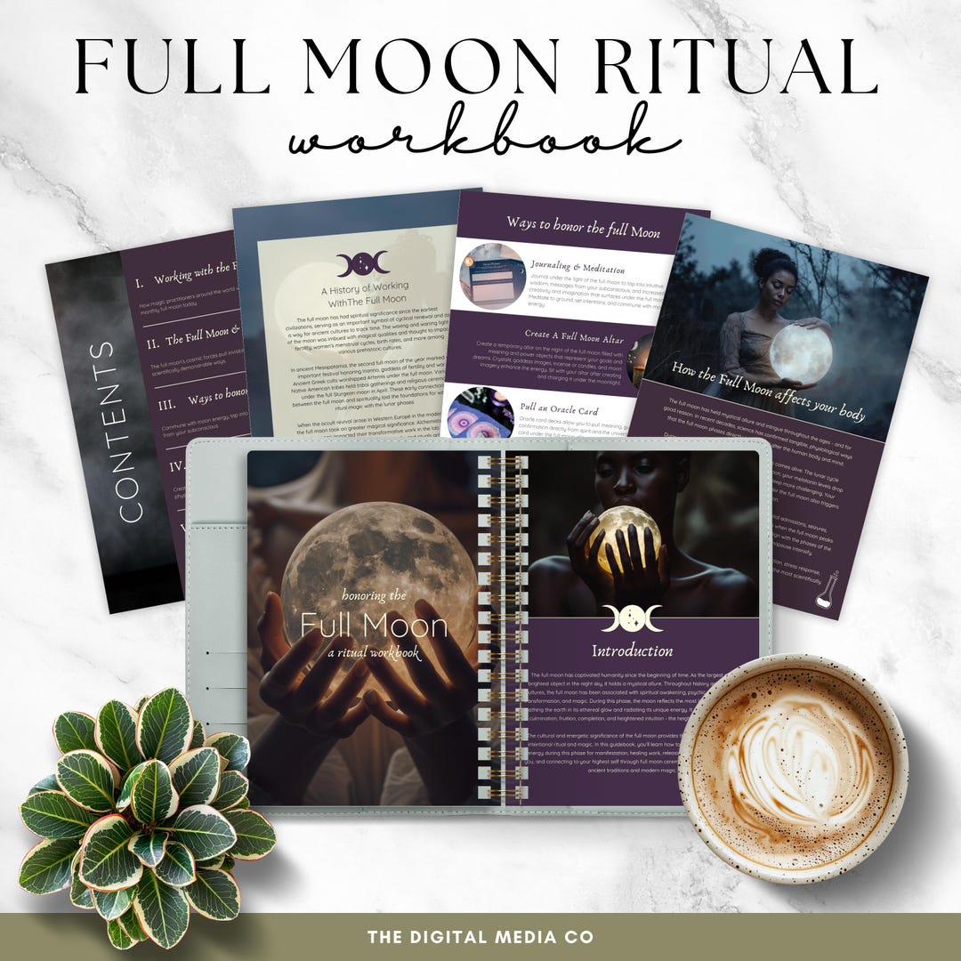 Full Moon Workbook Printable - Etsy