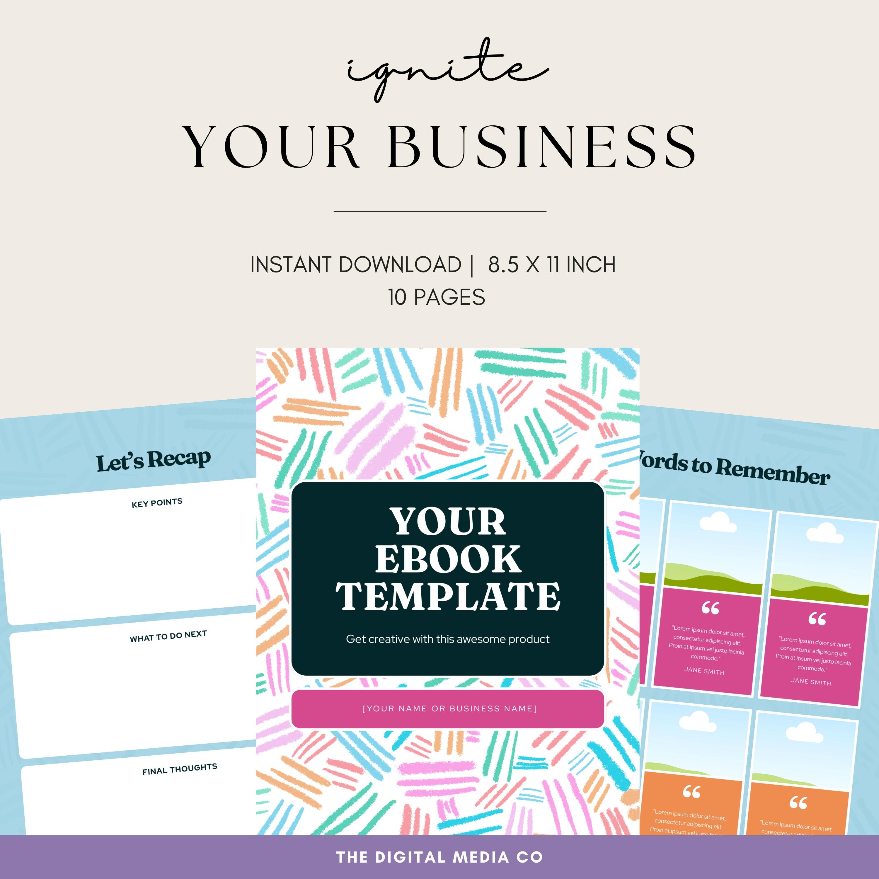 Ebook Template for Small Business | Canva Editable Ebook | Business ...