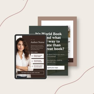 Author Social Media Templates, Editable Canva Templates for Instagram ...
