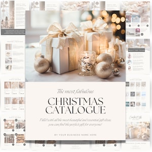 Christmas Catalogue Template, INSTANT DOWNLOAD, Wholesale Gift Catalogue, Canva Template, Pricing Book, Line Sheet Template, Product ebook