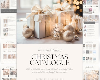Christmas Catalogue Template, INSTANT DOWNLOAD, Wholesale Gift Catalogue, Canva Template, Pricing Book, Line Sheet Template, Product ebook