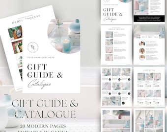 Catalogue / Gift Guide Template INSTANT DOWNLOAD Wholesale catalogue Canva template, Pricing Book, Linesheet Template, Product Catalogue
