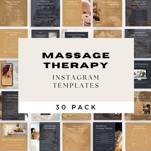 Spa Instagram Posts | Spa Quotes | Massage Therapist Templates | Massage Instagram Template | Spa Instagram Templates | Spa Canva Template