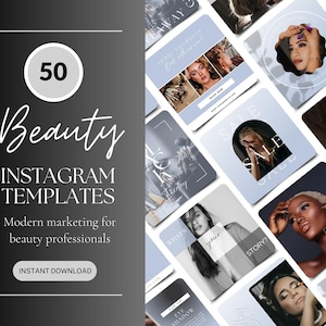 Canva Beauty Templates, Instagram Templates For Skin Care | Cosmetic Clinic Posts | Esthetician Instagram Templates | Aesthetic Social Media
