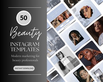 Canva Beauty Templates, Instagram Templates For Skin Care | Cosmetic Clinic Posts | Esthetician Instagram Templates | Aesthetic Social Media