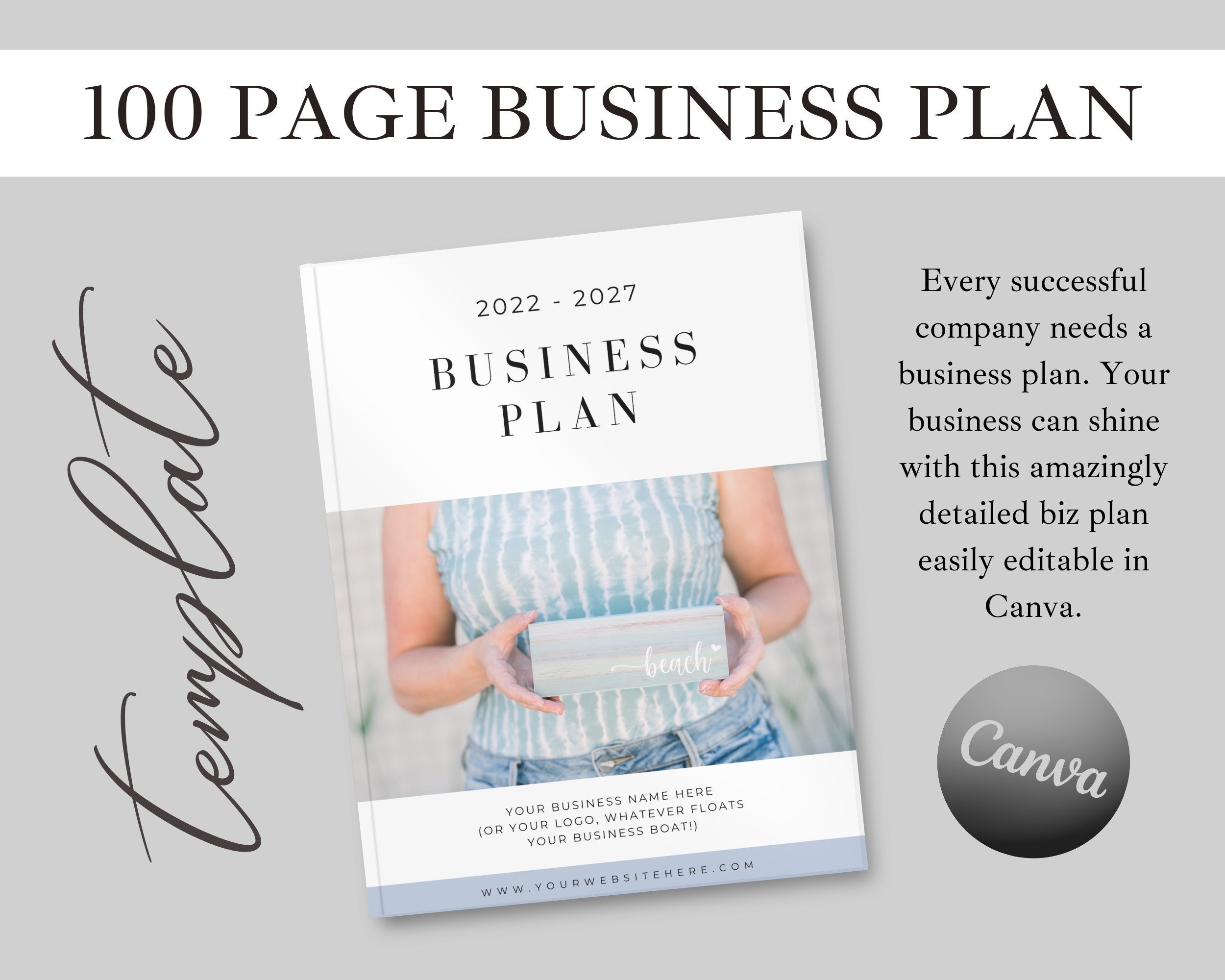 Business Plan Canva Business Plan Template Canva Business - Etsy