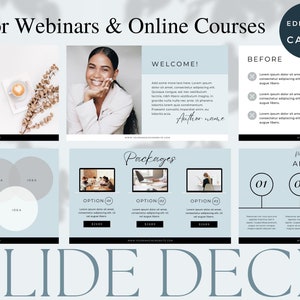 Big Slide Deck Presentation, Canva Presentation Template, Social Media Coach, Content Creator Marketing, Webinar Slides, Webinar Slide Deck