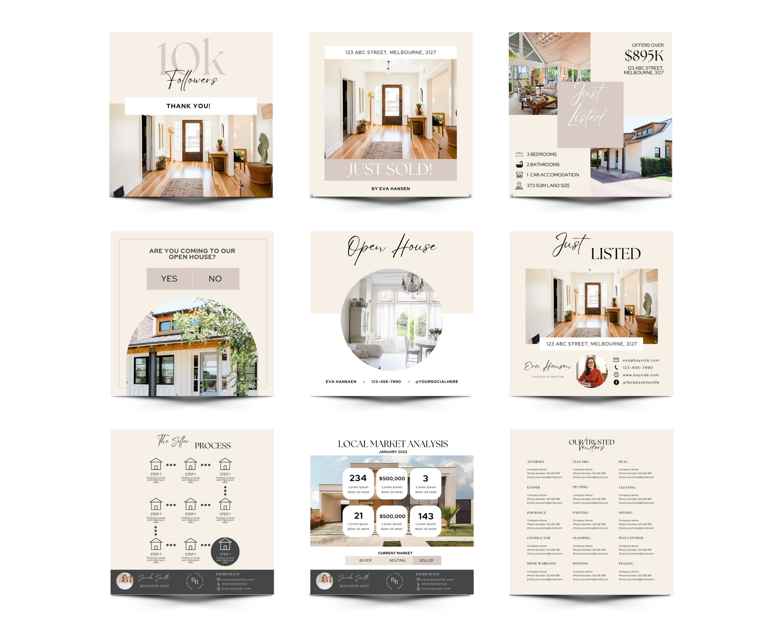 Real Estate Instagram Posts | Realty Social Media Bundle | Realtor ...