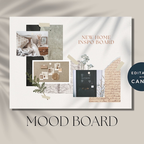 Canva Mood Board Bundle, Canva Vision Board Templates, Editable Mood Boards, Mood Board Marketing Kit for Small Businesses, Moodboard kit
