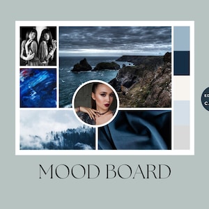 Canva Mood Board Bundle, Canva Vision Board Templates, Editable Mood Boards, Mood Board Marketing Kit for Small Businesses, Moodboard kit