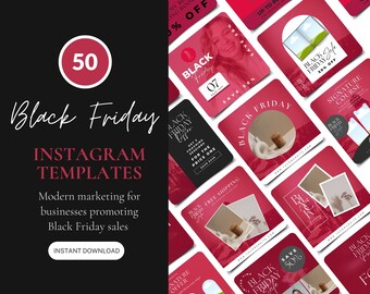 Black Friday Canva Templates, Black Friday Instagram Canva Templates, Black Friday Canva, Black Friday Instagram, Black Friday Promotions