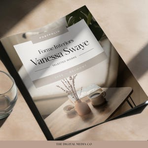 Interior Design Portfolio Template, Editable Canva Portfolio, Designer Client Case Study Presentation, Printable Business Portfolio