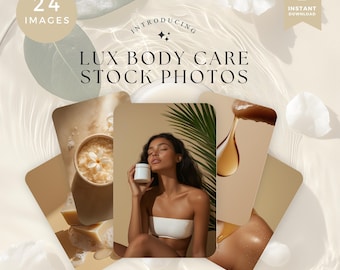 Body Care Stock Photography, Luxury Spa Photos | Spa, Skincare & Beauty Product Images | Feminine Aesthetic Bundle | Women's Lux Imagery