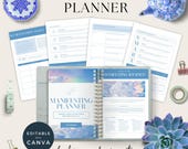 Manifesting Planner Printable, Law of Attraction Journal, Goal Setting Workbook, Daily Manifestation Planner, Digital Self Growth Planner